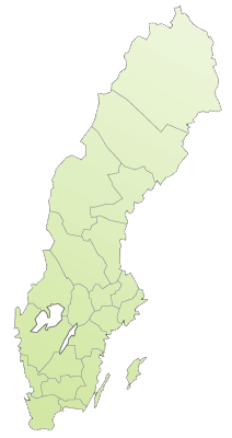 Karta över Sverige